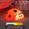 Cross-Border Ladybug Silicone Night Light: Rechargeable LED Bedside Ornament
