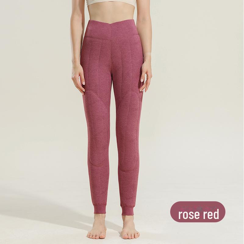 Women's 100% Wool Quilted Warm Pants, Plus Velvet, Thickened for -20°C Winter, Ideal for Knee and Waist in Northeast China.