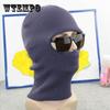 Hat Autumn and Winter Warm Masked Cap Baotou Cap Cycling Cap Bandit Cap Men and Women Knitted Woolen Hat