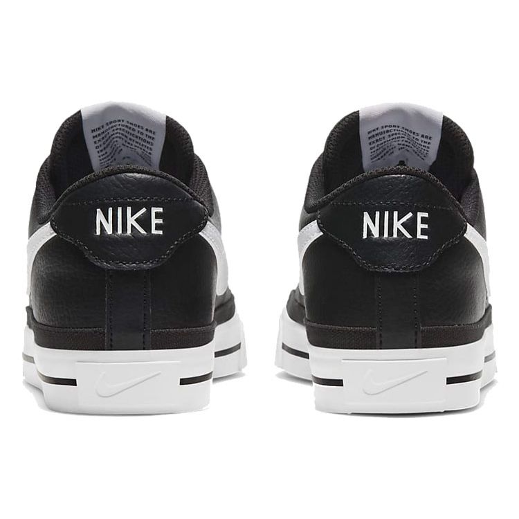 Nike Court Legacy Synthetic Leather Casual Warmth And Slip Resistance Low Top Skate Shoes Women sneaker Black White CU4149-001