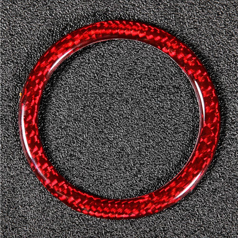 Carbon Fiber Engine Start Button Ring Trim Decoration Fits for Subaru BRZ