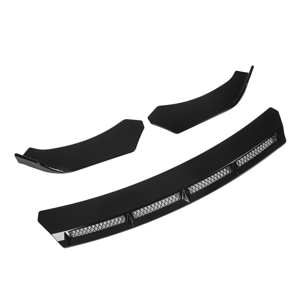 3pcs Front Bumper Lip Body Kit Universal Spoiler Wing Car Modification for Automobile