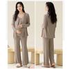 shop Maternity and Long Front Mocha [select Tomorrow] Pajamas, Nursing, Pre- Postpartum, Sleeve, Camisole, Opening, Spring, Summer, Fall, (JP,