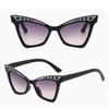 Fashion Cat Eye Sunglasses Boys Girls Sparkle Ornament Anti Uv Gradient Lens Holiday Outdoor Children Eyewear
