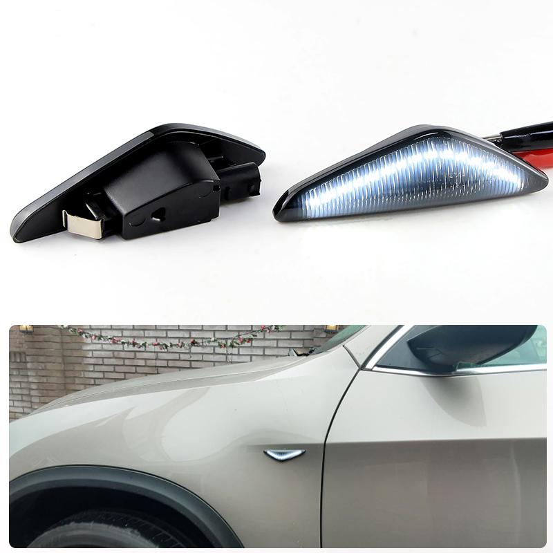 

2PCS White LED Fender Side Marker Position Light 12V 6000K Lamp Assembly For BMW X5 E70 ActiveHybrid X6 E71 E72 X3 F25