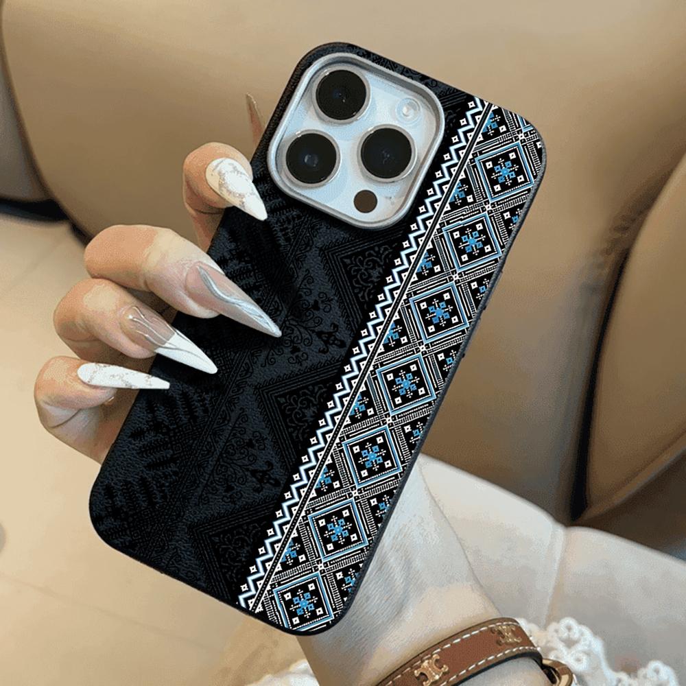 Luxury Fashion Retro Totem Phone Case For iPhone 17 16 15 14 11 Pro Max 13 12 Plus Air Protection Shockproof Silicone Soft Funda
