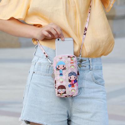 Torba na telefon komórkowy dla kobiet 2023 Nowa mini torba na ramię Torba na telefon komórkowy z tkaniny Wisząca na szyi Nadgarstek Zero Portfel