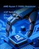 מחשב אישי עם AMD Ryzen 5 מהיר יותר ממיני מחשב R5 Windows 16GB 512GB 4 8 תדר מקסימלי WiFi קטן תצוגה משולשת סימולטנית אנרגיה חום מהיר שקט