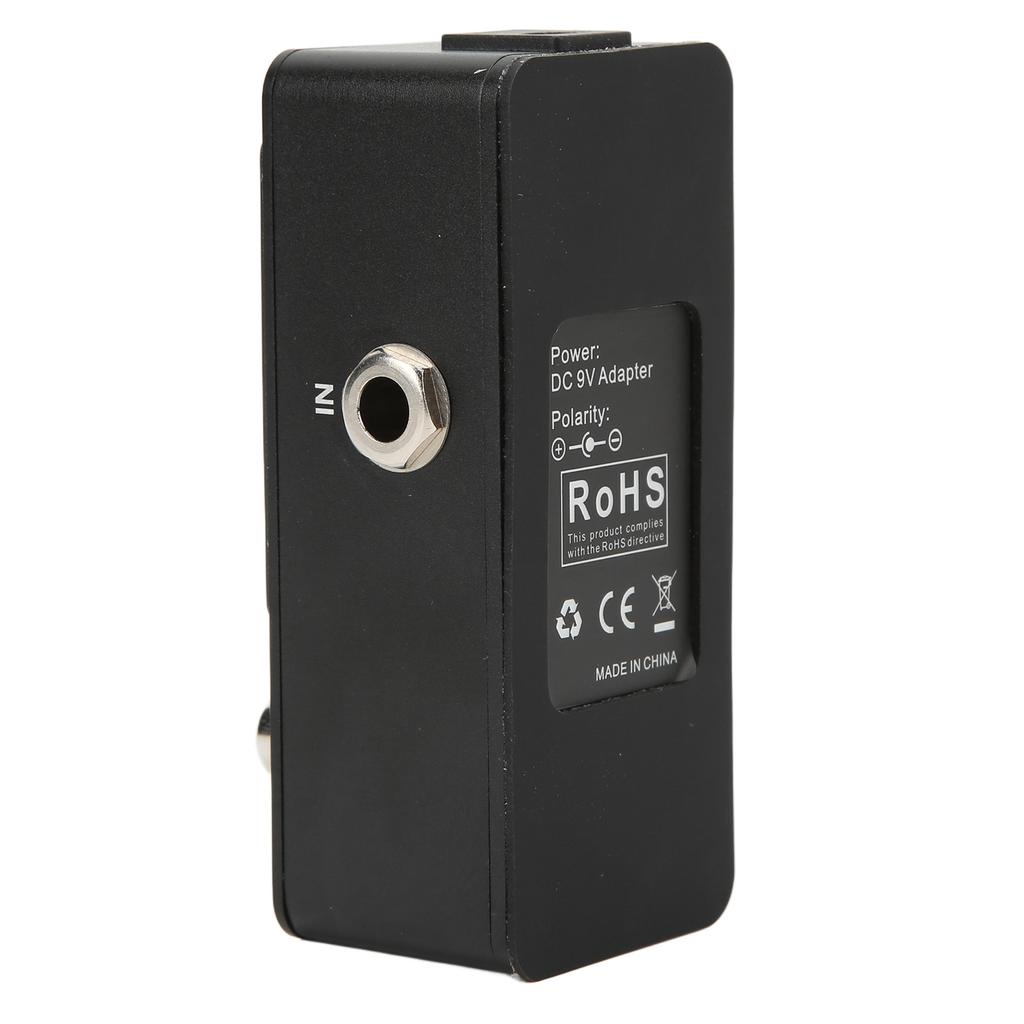 Tuner Pedal for Electric Guitar Bass Mini Metal with Pitch Calibration Flat Tuning AT‑07