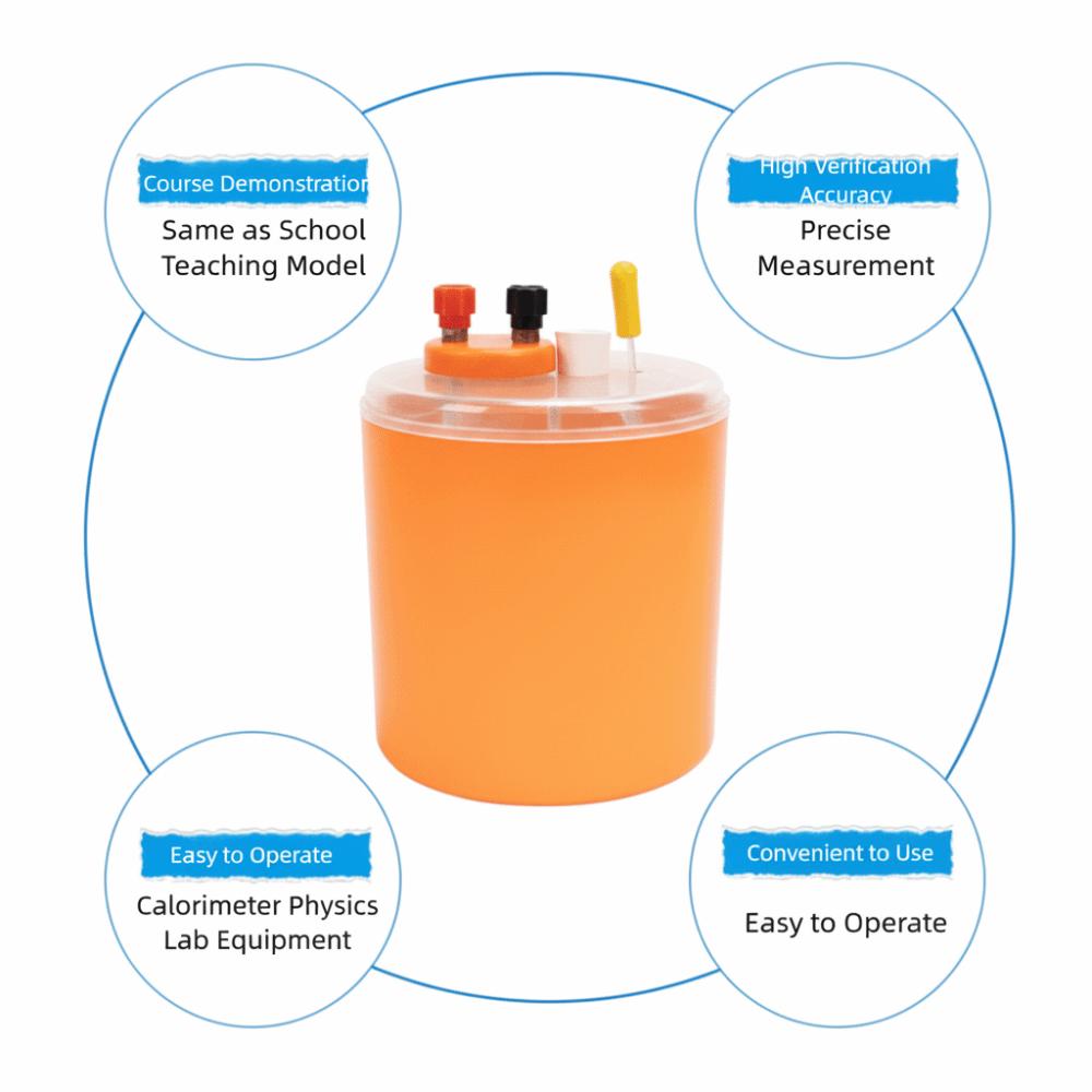 Specific Heat Measurement Calorimeter PVC Double Wall Electric Heat Equivalent Heat Measurement Equipment Accurate Measurement