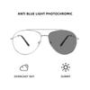 Pilot Glasses Men Trend Blue Film Reading Glasses for Men Glass Myopia Lenses Photochromic Women's Eyeglasses Reader Sunglasses