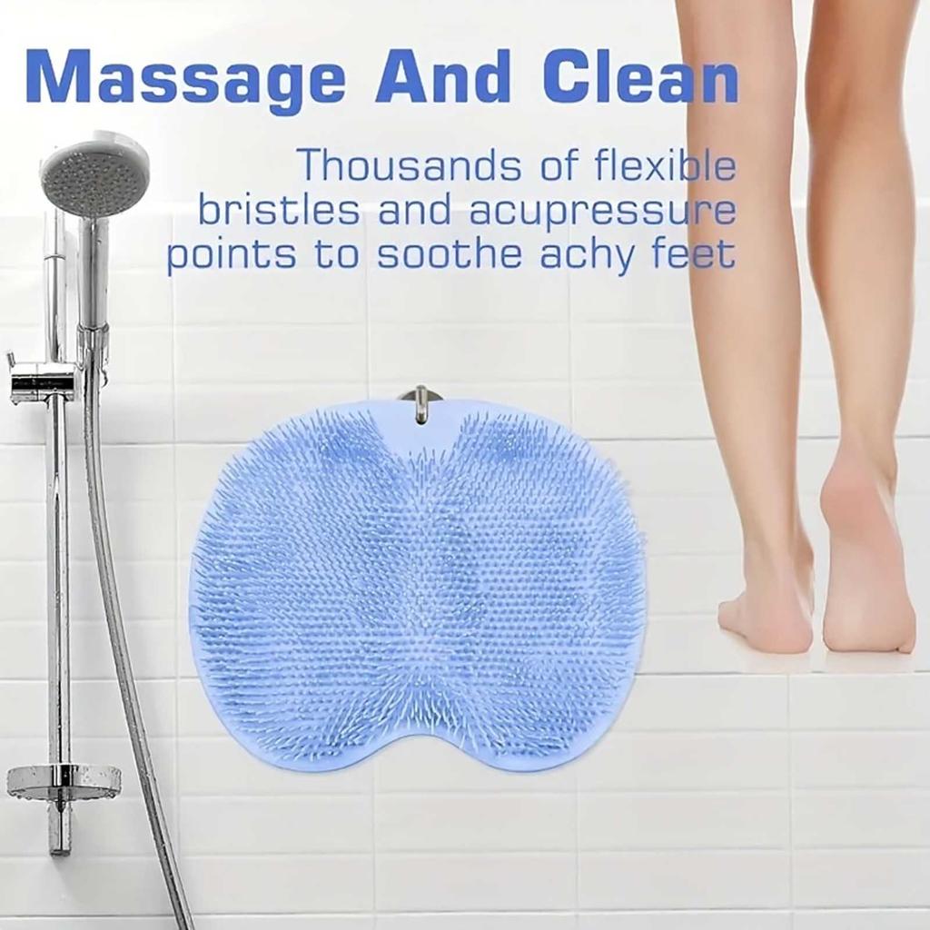 - Shower Foot Massager - Exfoliating Pads to Promote Blood Circulation, Bathroom Accessories