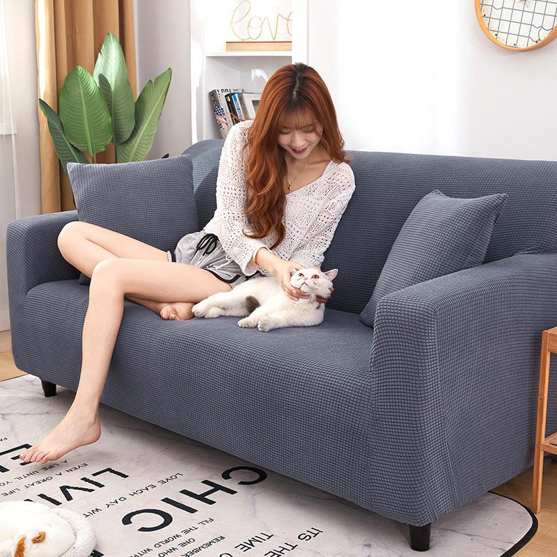 Stretch Sofa Cover Cover All Wrapped Cover Four Seasons Anti-Scratching Simple Modern Sofa Full Cover Towel Cloth
