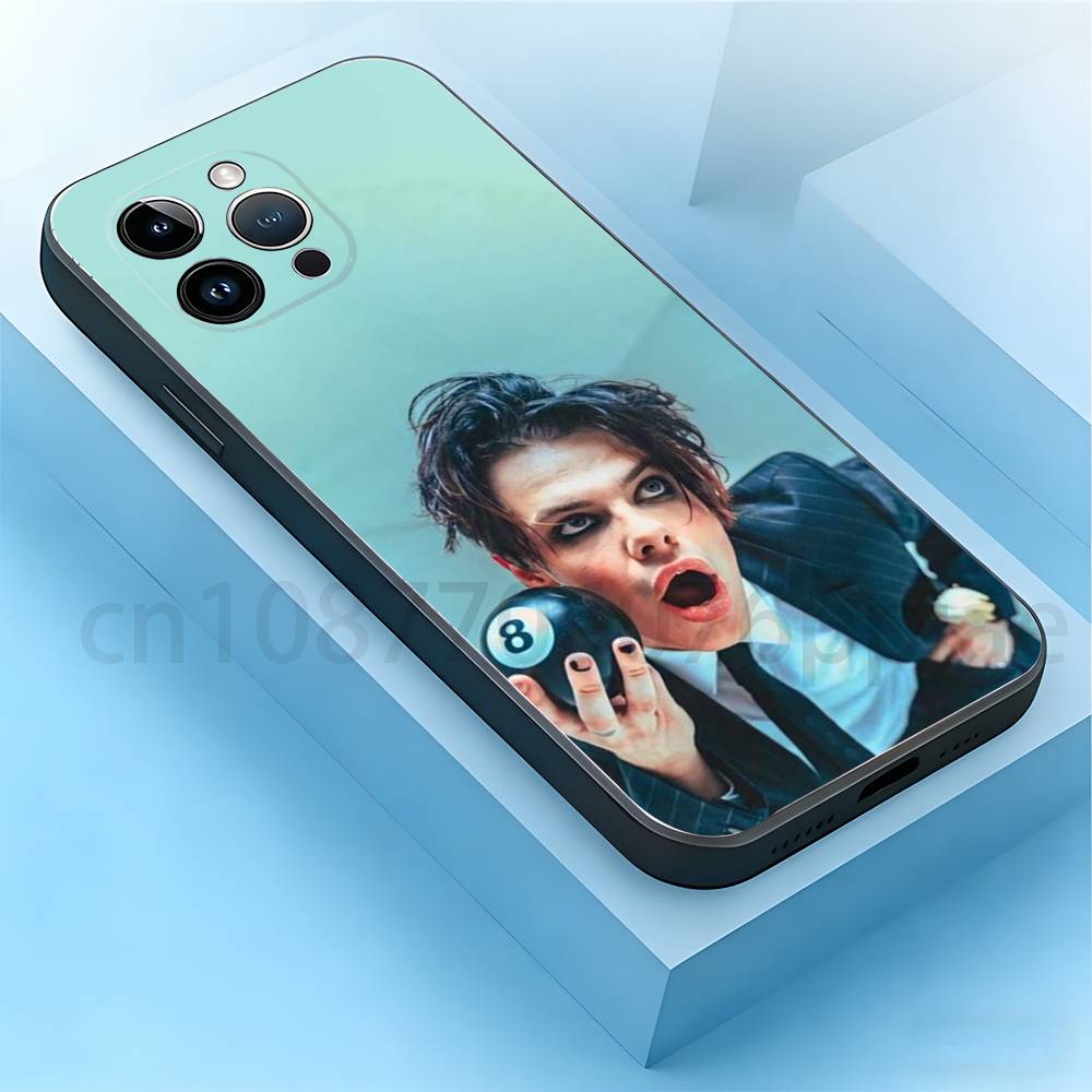 Yungblud Handyhülle Für iPhone 17,16,15,14,13,12,11,Pro,Max,Plus,Mini, Anti-Fall Schwarz Matt Weicher Stoßfänger