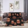 Kanye West Meme Blanket  Warm Funny Plush Throw Blanket For Couch Bed Picnic Flannel Bedspread Bed Cover