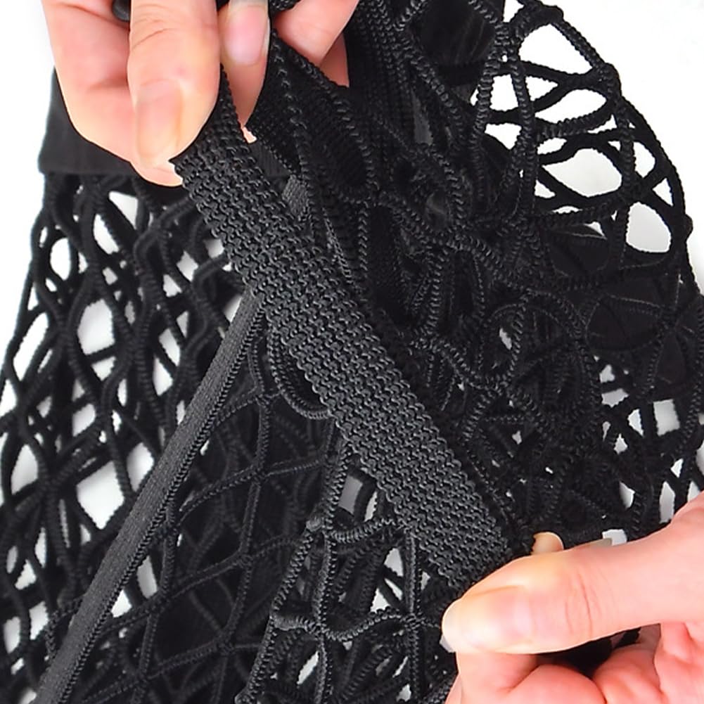 CALIFAKT Cargo Net for Truck Cargo Carabiner Durable and High-Elasticity Beds, Mesh, Luggage, Pickups, Luggage, 120cm, Stretchable, Double-Layered