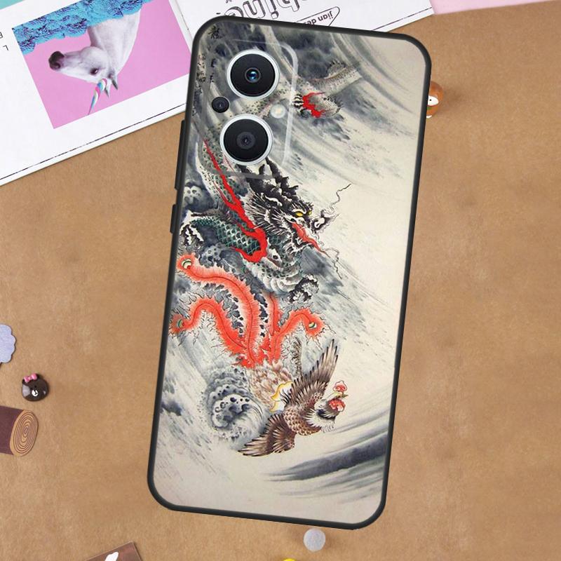 Chinese Dragon For OPPO Reno 12 13 14 11 10 Pro 14F 13F 12F 11F 7 8 Lite 8T OPPO Find X9 X5 X6 X8 Pro Case