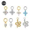 F136 Titanium Kite Cz Dangle Charm For Helix Cartilage Clicker Attachment Pendant Earlobe Piercing Jewelry