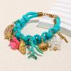 Summer Fashion DIY Shell Necklace 18K Gold Plated Waterproof Stainless Steel Jewelry Set for Gift & Party