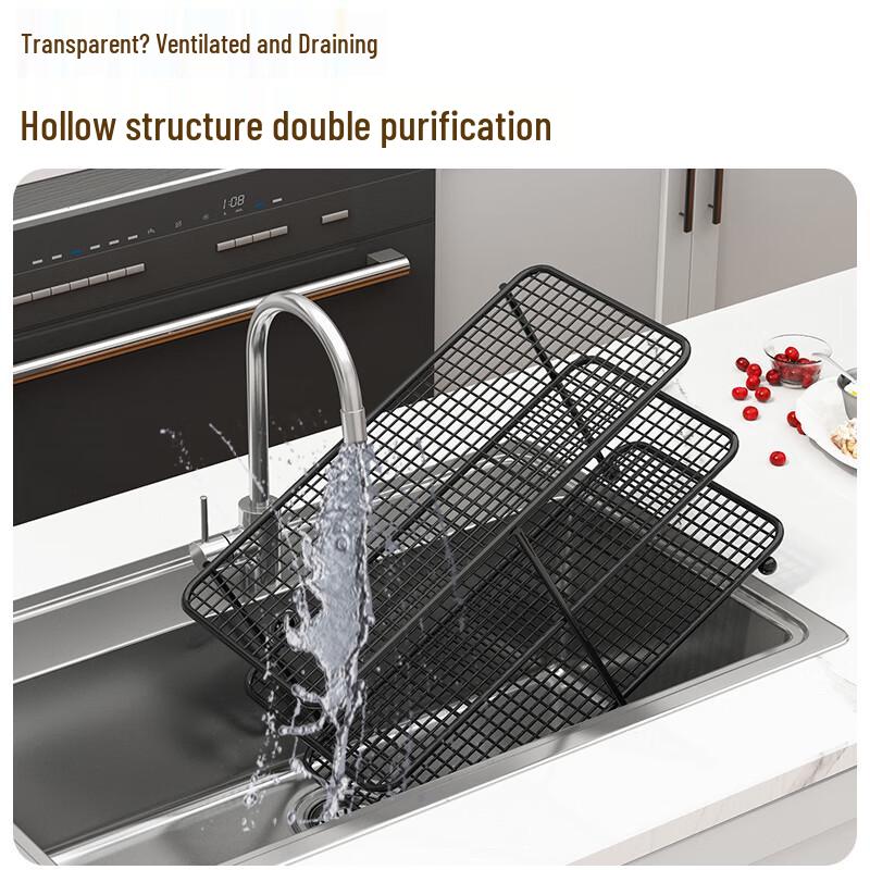 Gold Multifunctional 3-Tier Kitchen Prep Organizer