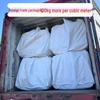Brand New White Four-Loop Ton Bag with Large Top Opening and Flat Bottom - Thickened Woven Design for Bridge Pre-Loading