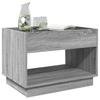 Infinity LED Coffee Table in Grey Sonoma 70 x 50 x 50 cm