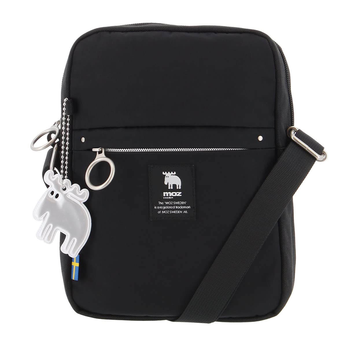 

Shoulder Bag Small Mini Shoulder 008 Crossbody Bicolor Outdoor One Mile Bag Cute Scandinavian Black [Mozu]