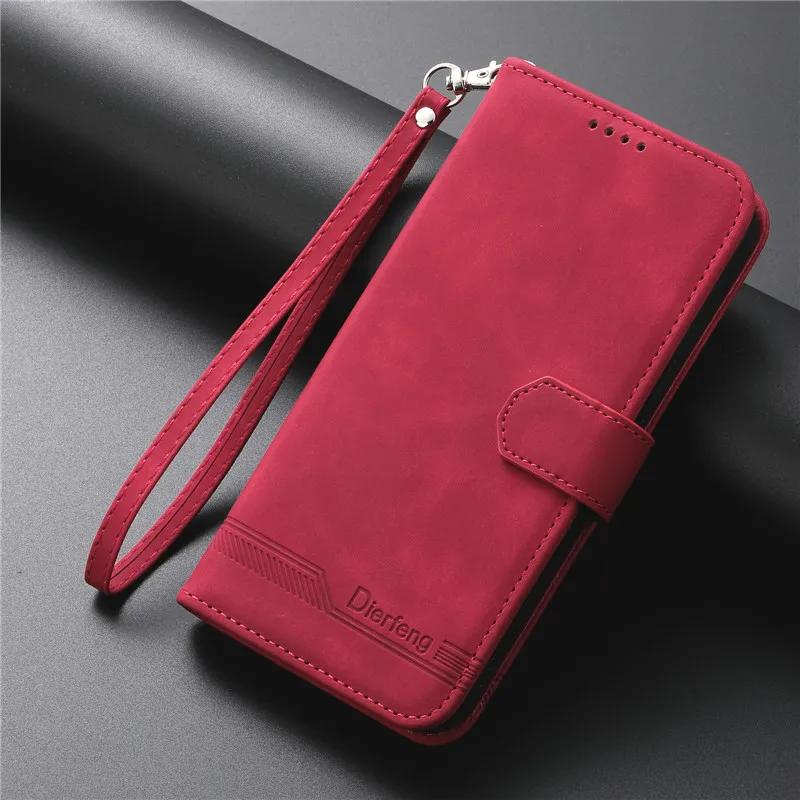 

For OPPO A58 4G Leather Case on For OPPO A58 A18 A38 4G A78 5G A17 OppoA58 A 58 Wallet Card Holder Stand Book Cover Funda for OPPO A78 5G красный