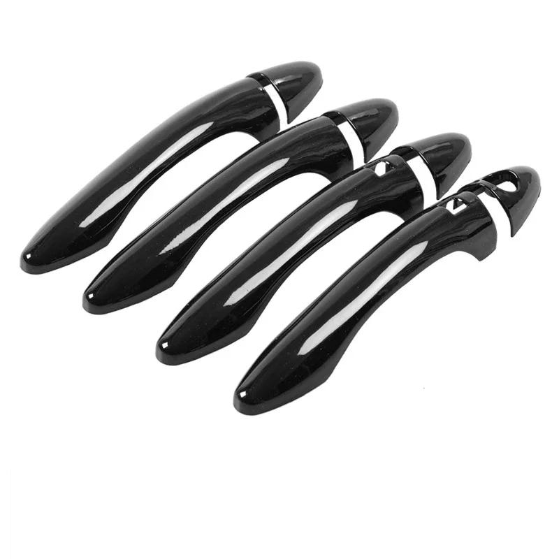 Pro Kia Optima K5 2011-2015 Smart Car Car Carbon Fiber Style Vnější klika dveří Lišta Kryt Samolepka Dekorace Auto Příslušenství