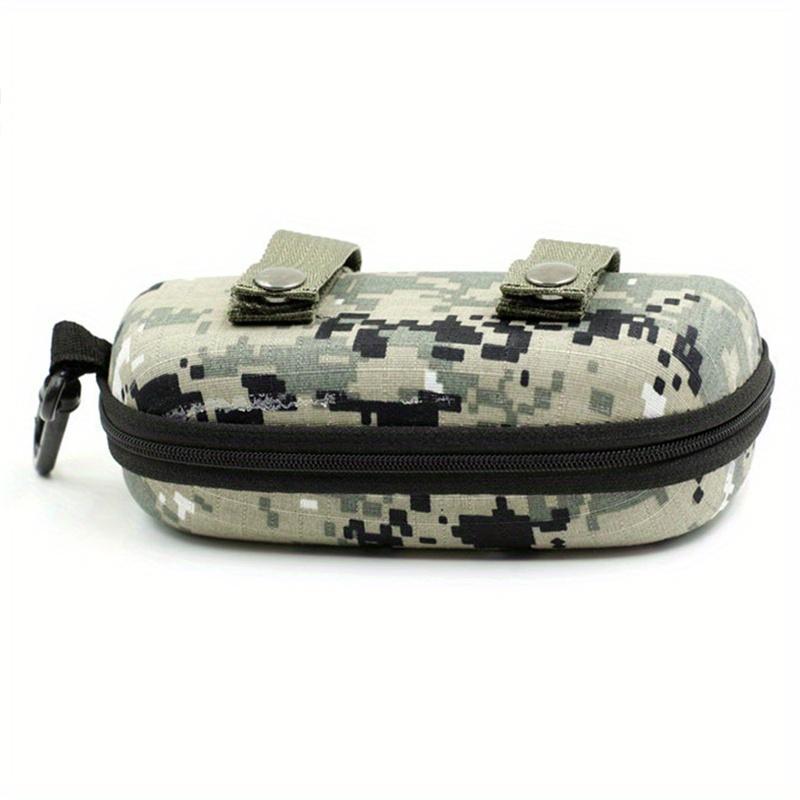 Camouflage Glasses Case Outdoor Sports Zipper Box Thickened Anti-stress Sunglasses Case Portable Glasses Storage Box