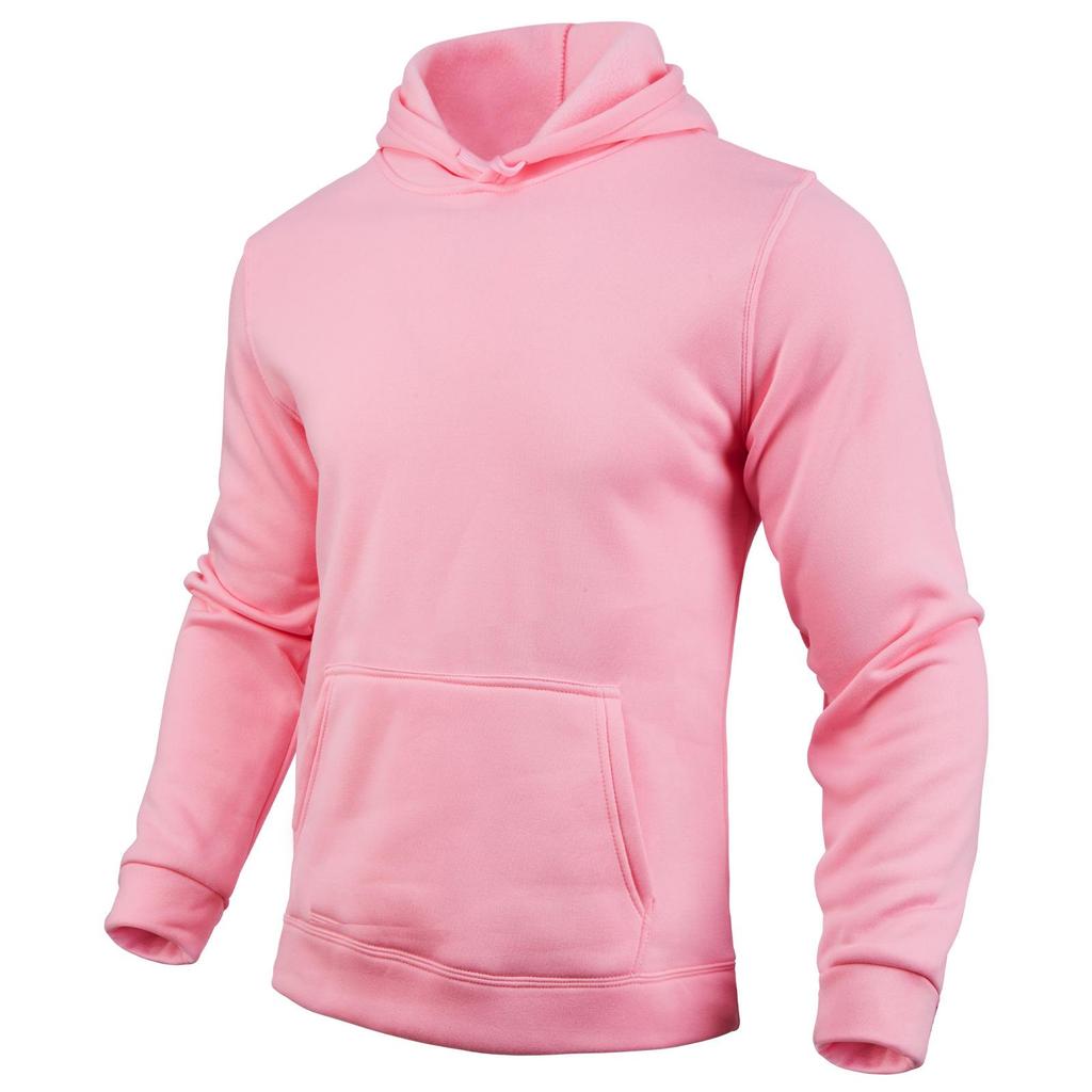 2023 Men's Solid Color Hooded Pullover Sweatshirt