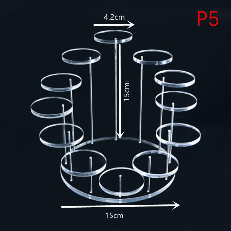 3/5/12 Tray Cupcake Stand Acrylic Display Stand For Jewelry/Cupcake Dessert Rack Wedding Birthday Party Suitable For Small Items