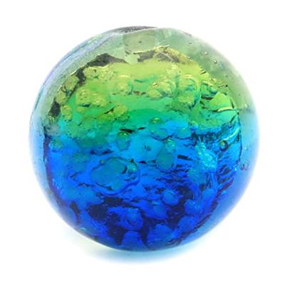 Kerama Marine Firefly Glass Beads, 12mm, Glow-in-the-Dark Beads, Sold Individually, Glass Bead Parts, Okinawa Souvenir, Kerama Islands, 10 Beads