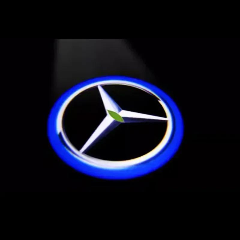 2P LED Auto Tür Willkommenslicht Logo Projektor für Mercedes Benz W212 W205 AMG ML W166 W176 W177 W213 W246 GLB GLC GLA GLS GLE