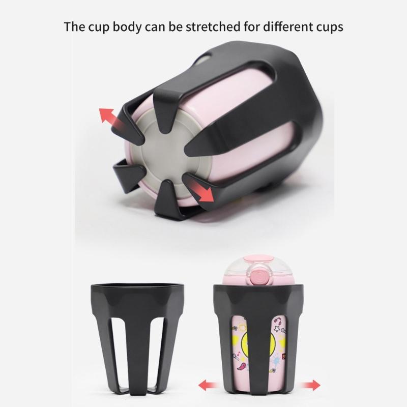 Suport de sticlă cu protecție împotriva vărsării la 360 de grade pentru cărucioare de copii, biciclete, dispozitive de mobilitate, echipamente de exerciții