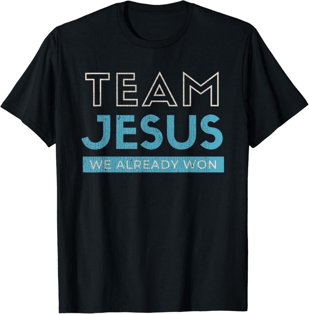 Lustiges Team Jesus Christlicher Glaube Beten Gott Religiöses T-Shirt Lustige Jesus Kleidung Baumwoll-T-Shirts für Herren Grafik-T-Shirts
