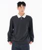 Chase Cult Men'S Collared Contrast Sweatshirt-Fark5116B0L