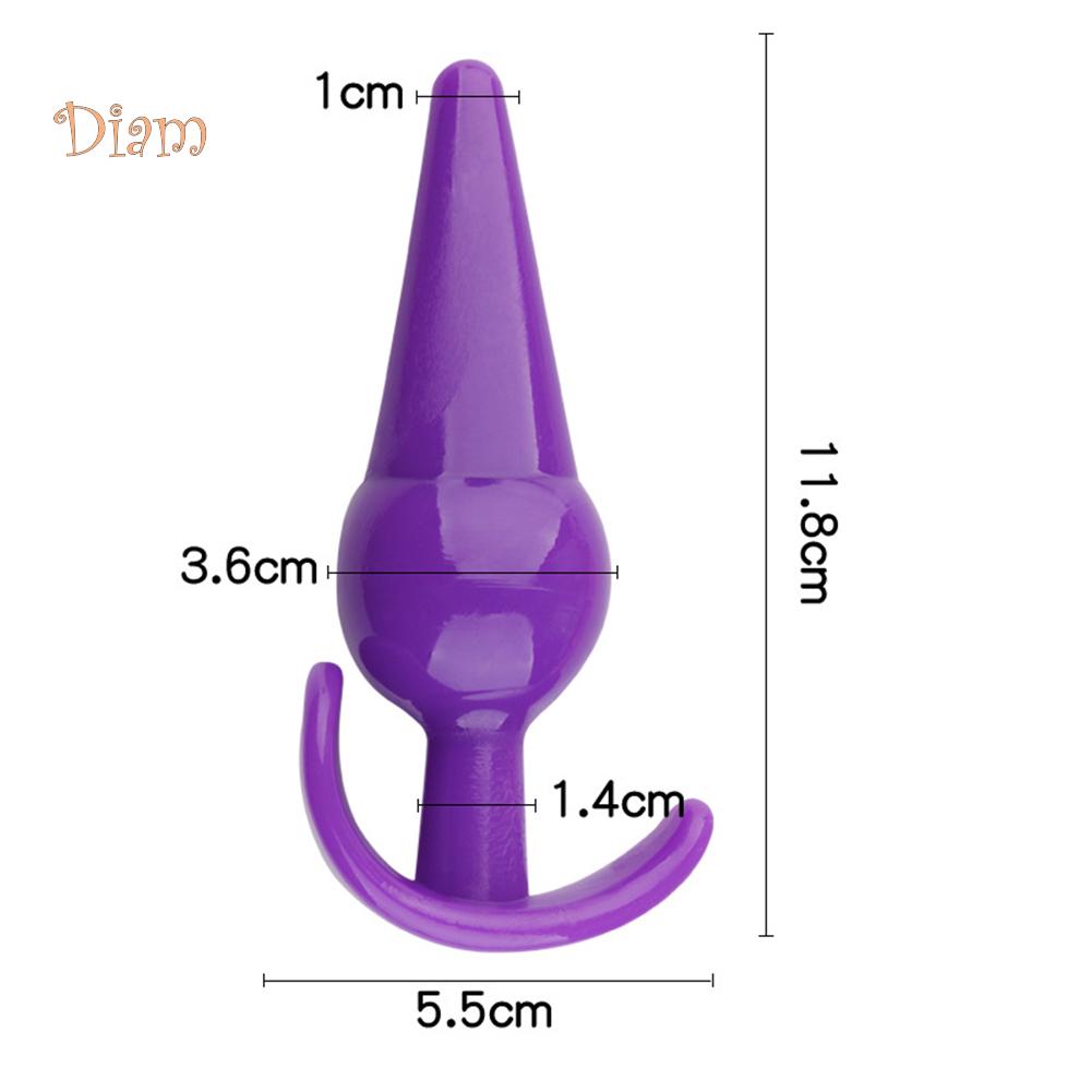 lollipops 4Pcs T-Bar Base Butt Anal Plug Massager Couple Flirting Masturbation Sex Toy