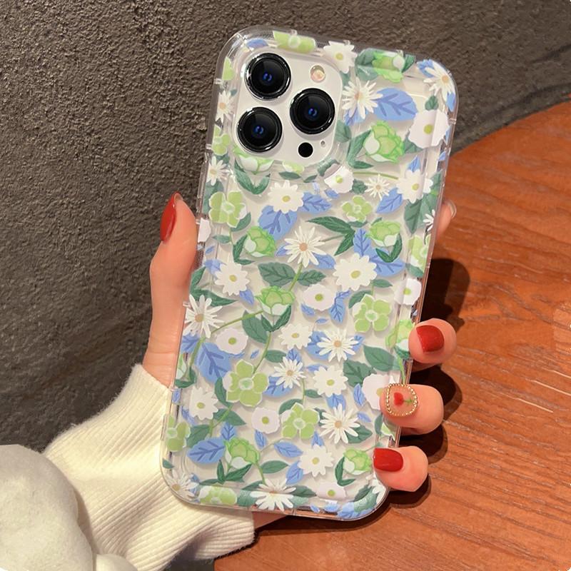 Flowers Graphic Print Clear Case For  Redmi Note 13 12 Pro Plus 4G 5G 12S 11S 10S 12S 11S 10S Redmi 12 13C Protect Cover