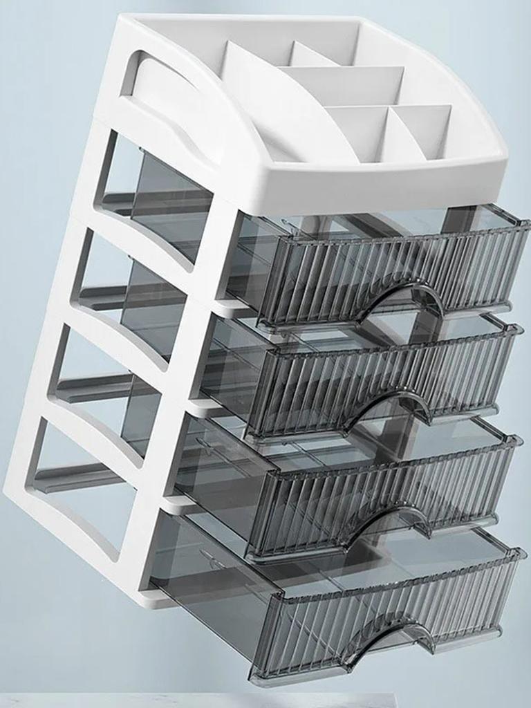 Organizér se zásuvkou s velkou kapacitou na make-up Úložný prostor na šperky a make-up Lak na nehty Rtěnka Péče o pleť Parfém Organizér Produkty na make-up