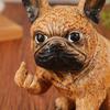 Interesting Bulldog Garden Statue Resin Decorative Piece Handicraft Home Living Room Decoration Item