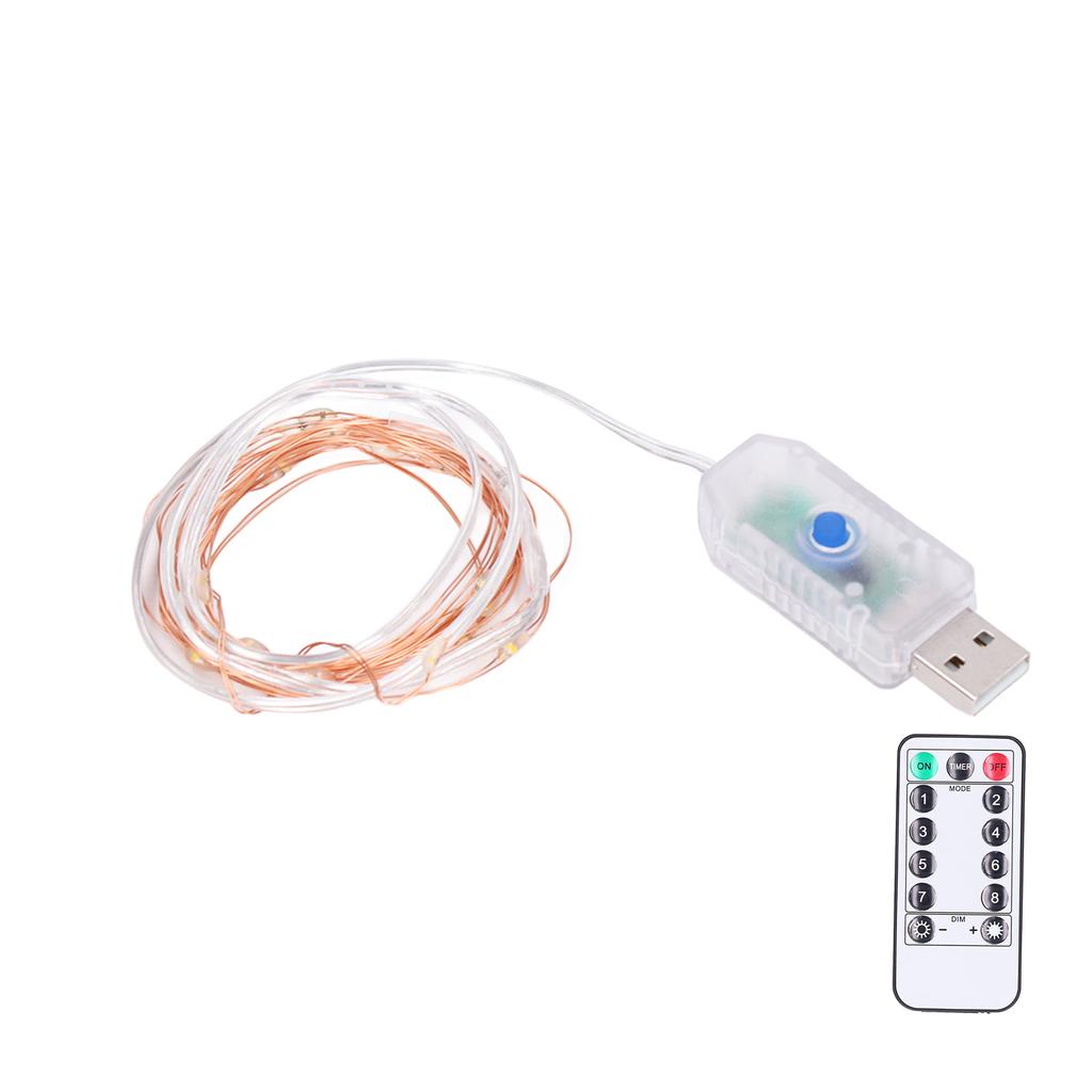 LED Lichterketten 8 Modi Hängende Sternenlichter mit Fernbedienung für Weihnachten Innen Außen