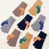 7-12 Years Old Winter Knitted Gloves Cartoon Dinosaur Kids Gloves  Boys and Girls