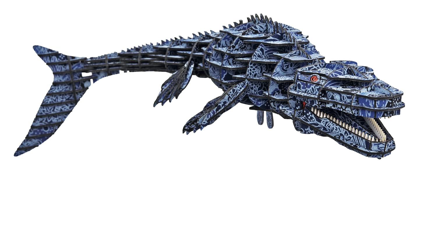 

3D 3D Бумажный пазл DX Echizen Washi Ai Mosasaurus Сборка пазла (ДВИГАТЬСЯ)