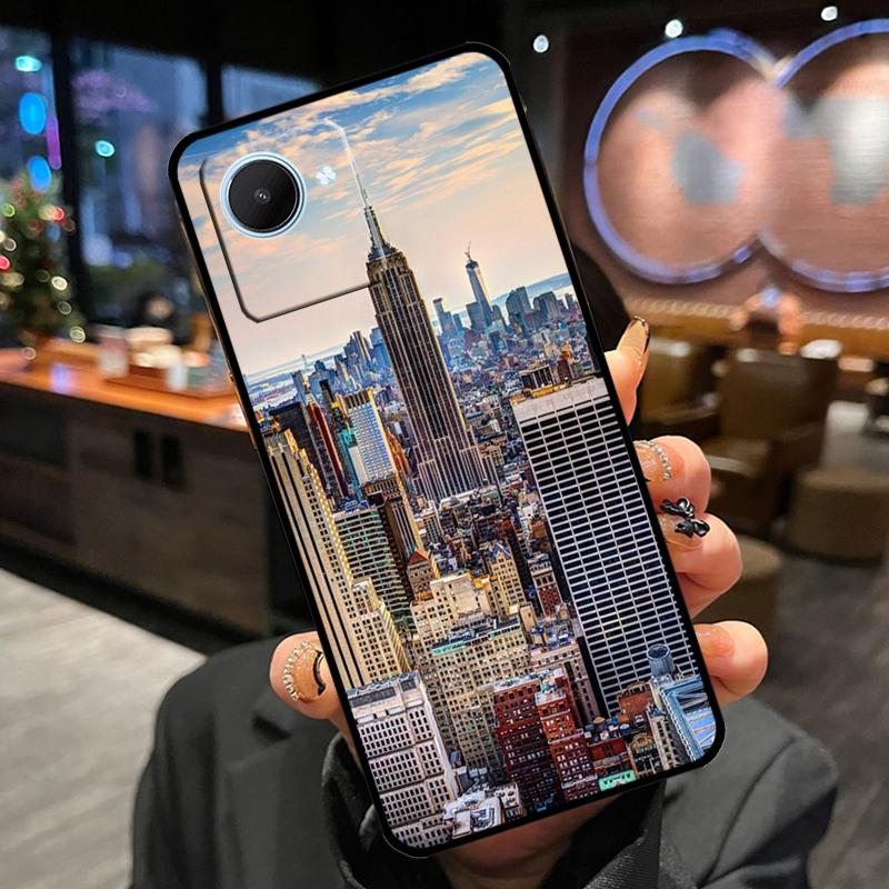 

New York City Case For Realme 11 Pro Plus 15 14 13 12 GT7 Pro GT6 C55 C51 C53 C35 C33 C61 C65 C67 C71 C75 Realme C55