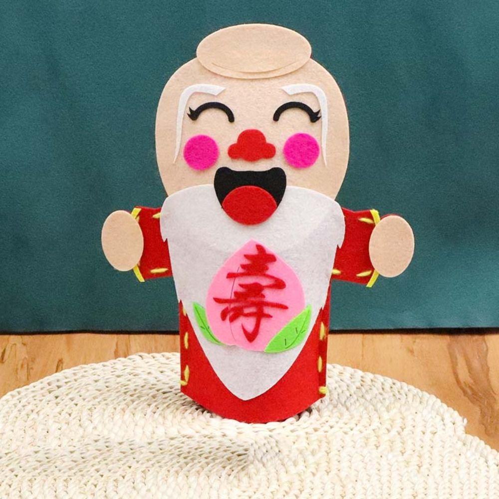 The God of Wealth New Year Hand Puppets Cartoon Festive Hand Puppets  Children Toys