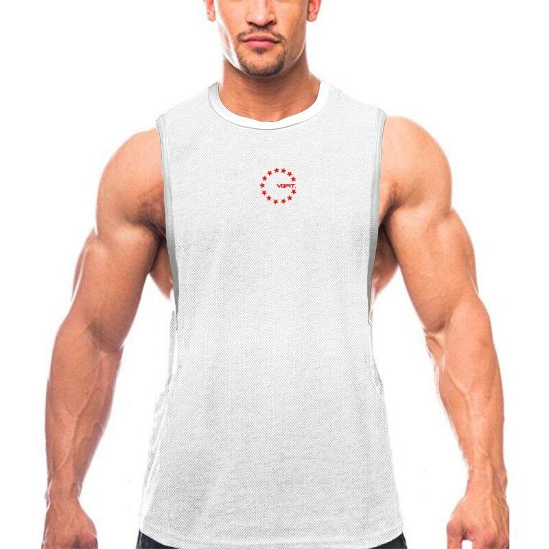 Do The Work  Muscleguys Brand Summer Gym Sports Mesh Quick Dry Fitness Bodybuilsing Workout O-neck Printed Tank Top