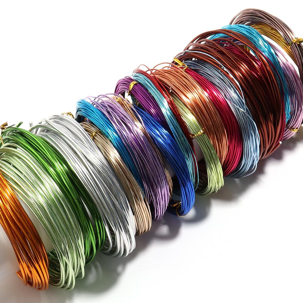 Colorful Aluminum Wire For Ornament Making DIY Crafts Material Handmade Finding Accessories Flexible Wire Round Aluminum Wire