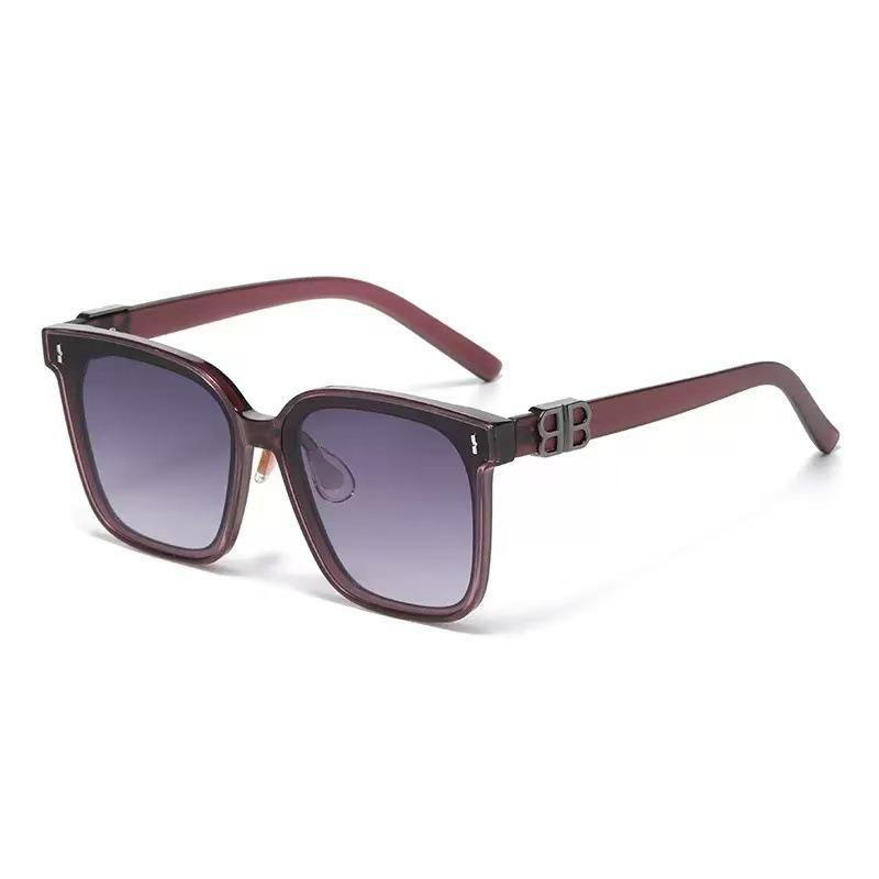 Comfortable Silicone Nose Pad Design Sense Large Frame Sunglasses Advanced Sense Women's Sunscreen Sunglasses Men's Trendy Sunglasses
