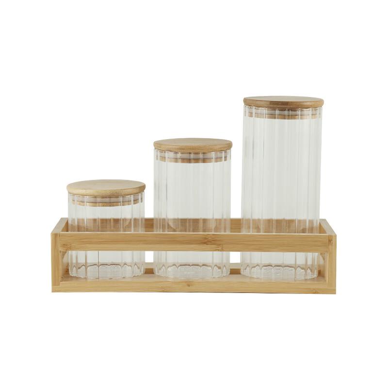 High Borosilicate Glass Storage Canisters